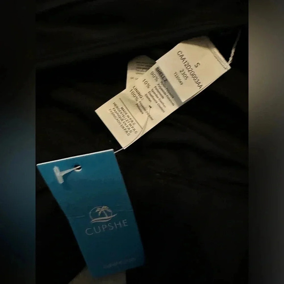 NWT Cupshe black halter tankkni size S - Picture 5 of 5